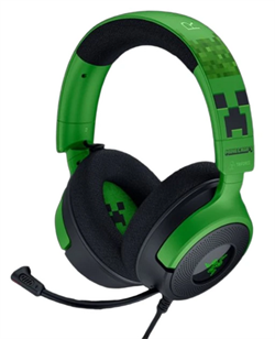 Гарнитура Razer Kraken V4 X, Minecraft Edition, цвет зеленый/черный 2115248222