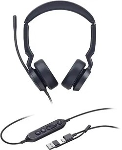 Гарнитура Yealink UH44 Dual UC USB-C/A, цвет черный 611051890