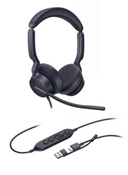 Гарнитура Yealink UH46 Dual UC USB-C/A, цвет черный 573592428