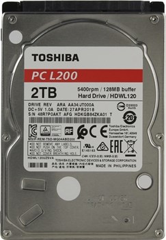 Жесткий диск TOSHIBA 2.5 HDD L200 2TB 5.4K SATA3 478311622