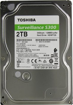 Жесткий диск TOSHIBA S300 Surveilance 3.5 2TB 5.4K SATA3 972236576