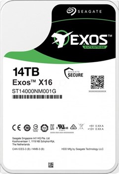 Жесткий диск SEAGATE Exos X16 3.5 14TB 7.2K SATA3 1844605408