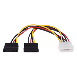 Кабель MOLEX (F)/2SATA (M) 0.2M 00-00027494 GOPOWER 1430011026