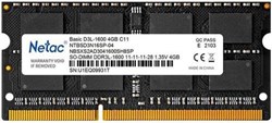 Оперативная память Netac DDR3L 4Gb, NTBSD3N16SP-04, RTL 810499938
