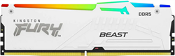 Оперативная память Kingston FURY Beast White RGB XMP 16GB 5600MT/s DDR5 CL40, KF556C40BWA-16, RTL 990418768