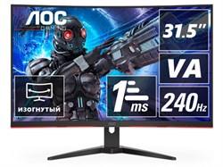 Монитор AOC C32G2ZE 31.5-inch черный 755809362