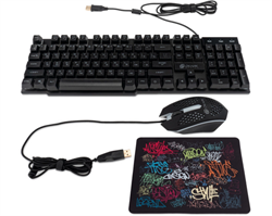 Клавиатура+мышь Oklick KB+M 400GMK 1546779, цвет черный 1960725311