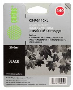 Картридж черный Cactus CS-PG440XL 1093097428