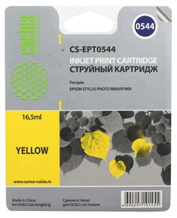 Картридж желтый Cactus CS-EPT0544 143615108