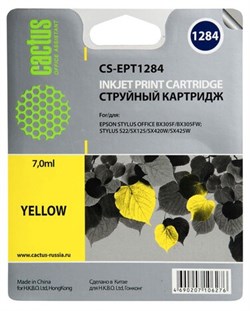 Картридж желтый Cactus CS-EPT1284 118914601