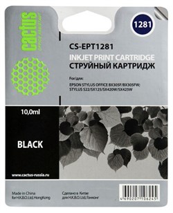 Картридж черный Cactus CS-EPT1281 1958931878