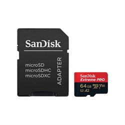 Карта памяти 64Gb SanDisk Extreme Pro microSDXC Class 10 UHS-I U3 V30 A2 497871185