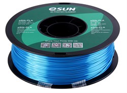 PLA пластик ESUN eSilc Cyan шелковый голубой 1,75 мм (1кг) 204470573