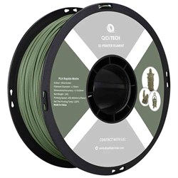 PLA Matte Rapido пластик Qidi Tech Olive Green Зеленый оливковый 1,75 мм (1 кг) 1217030998