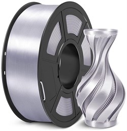 PLA Plus пластик Sunlu Silk Silver 1,75 мм (1кг) 1283869494