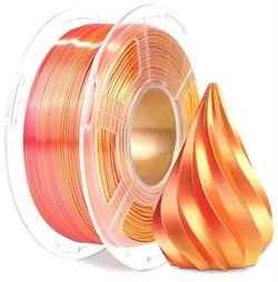 PLA пластик Sunlu Silk Dual Color Red Gold (1кг) 1358659091