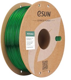PETG Basic пластик ESUN Translucent Green Полупрозрачный зеленый 1,75 мм (1кг) 1209603720