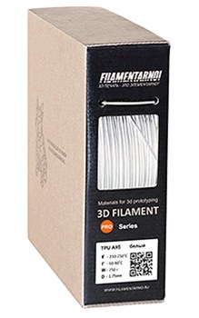 TPU A93 пластик Filamentarno белый 1,75 мм (750 гр) 375033937