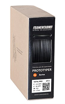 TPU TOTAL-PRO CF-5 пластик Filamentarno черный 1,75 мм (750 гр) 320443054