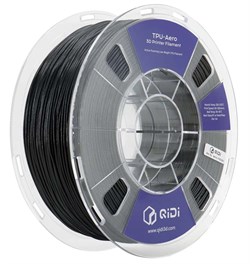 TPU Aero пластик Qidi Tech Black Черный 1,75 мм (1 кг) 986051617