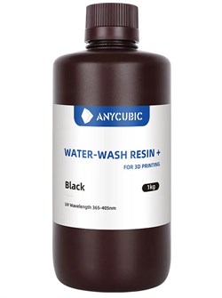 Фотополимерная смола Anycubic Water Wash Resin+ Black Черный (1кг) 1066924588