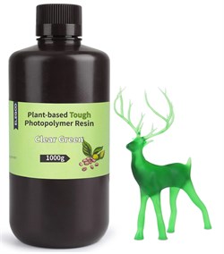 Фотополимер Elegoo Plant-Based Resin Clear Green Зеленый прозрачный (1кг) 1318093151