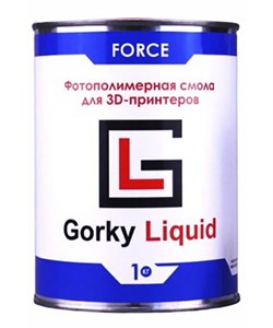 Фотополимерная смола Gorky Liquid Force Черный (1кг) 1555907687