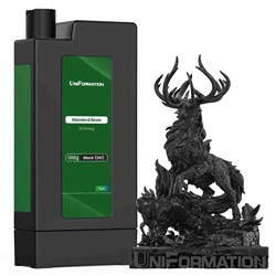 Фотополимерная смола Uniformation Standard Resin Black Черный (1200 гр) 459864764