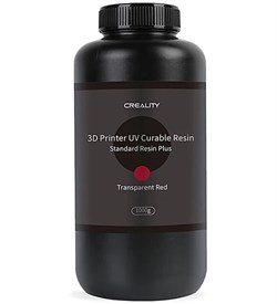 Фотополимер Creality Standard Rigid Plus Transparent Red прозрачный красный (1 кг) 585672795