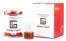 Фотополимерная смола Gorky Liquid Simple оранжевая (1кг) 1168907562