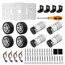 Шасси автомобиля-робота Yahboom Mini (2 слоя, контрольная плата ESP32) 380427971
