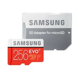 Карта памяти Samsung EVO Plus 256Gb microSDXC Class 10 UHS-I U3 + SD адаптер 377940002