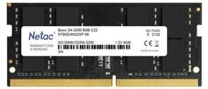 Оперативная память Netac DDR4 8GB, NTBSD4N32SP-08, RTL 2131721709