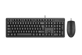 Клавиатура+мышь A4tech Клавиатура + мышь KK-3330S USB (BLACK), цвет черный 1586378899