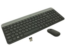Клавиатура + мышь Logitech MK470 клав:графитовый/светло-серый мышь:графитовый USB беспроводная slim (920-009180) 1922686035