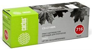 Тонер-картридж черный Cactus CS-C716BK 1754223672
