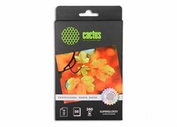 Бумага белый Cactus Prof 10x15/260г/м2/50л./белый глянцевое, CS-HGA626050 1538166714
