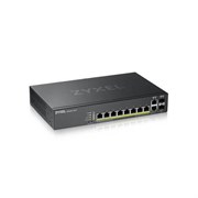 ZYXEL NebulaFlex Pro GS2220-10HP Hybrid L2 PoE+ Switch, 19 &amp;quot;rack, 8xGE PoE+, 2xCombo (SFP / RJ-45), 180W PoE Budget, Standalone / Cloud Management 1548239268