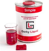 Фотополимерная смола Gorky Liquid Simple Красная (1кг) 1919422752