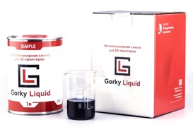 Фотополимерная смола Gorky Liquid Simple синяя (1кг) 1965665356