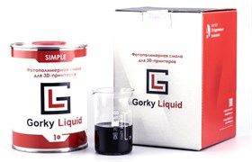 Фотополимерная смола Gorky Liquid Simple черная (1 кг) 743809328