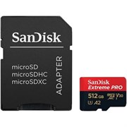 Карта памяти SanDisk Extreme Pro 512Gb microSDXC Class 10 UHS-I U3 V30 A2 460854675