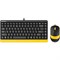 Клавиатура+мышь A4tech Fstyler F1110 BUMBLEBEE, цвет черный 1501355096