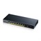 Коммутатор PoE+ Zyxel GS1100-10HP, 8xGE PoE+, 2xSFP, настольный, бесшумный, бюджет PoE 130 Вт, Kensigton lock 1581727282