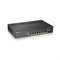 Zyxel Nebula Flex GS1920-8HPv2, 8xGE PoE+, 2xCombo (SFP/RJ-45), бесшумный (без вентилятора), бюджет PoE 130 Вт, автономное/облачное управление 470460752