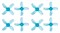 Пропеллеры Gemfan 31мм 1220 4-лопастные (Вал 0,8 мм) 1745304706