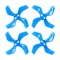 Пропеллеры Gemfan 40мм 4-лопастные (Разные цвета) (Вал 1,0 мм) (8CW+8CCW) 1688260745